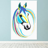 Pferdegesicht Leinwanddruck (Insitu (Holzboden))