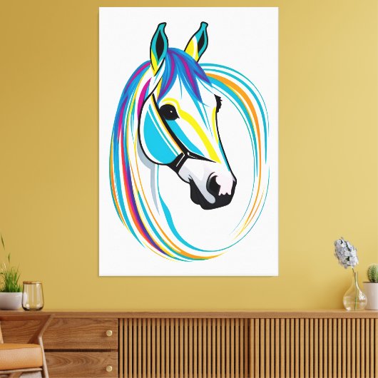 Pferdegesicht Leinwanddruck (Insitu (Wohnzimmer))