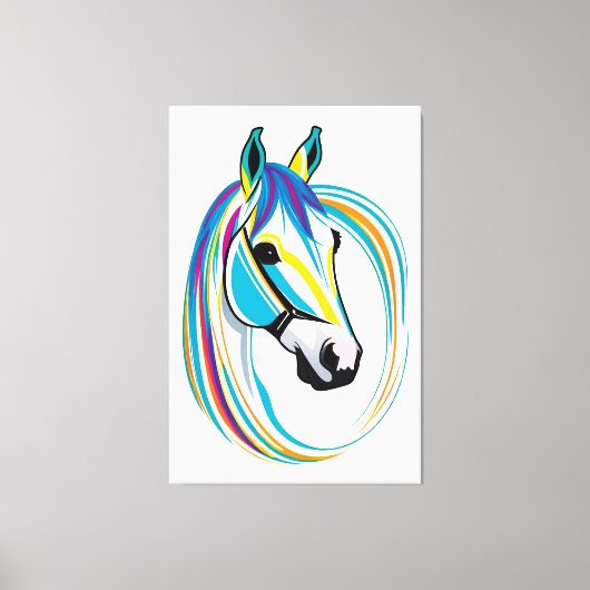 Pferdegesicht Leinwanddruck (Vorderseite)