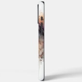 Pferdegesicht mit Blume Kranz Case-Mate iPhone Hülle (Rückseite / Links)