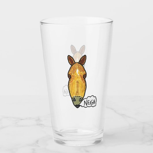 Pferdegesicht Neigh Glas (Vorderseite)