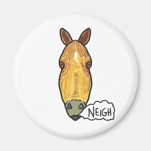 Pferdegesicht Neigh Magnet (Vorne)