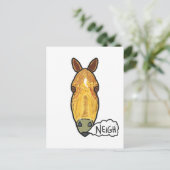 Pferdegesicht Neigh Postkarte (Stehend Vorderseite)