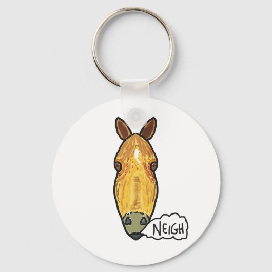 Pferdegesicht Neigh Schlüsselanhänger (Vorderseite)