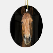 Pferdegesichts-Fotografie Keramikornament (Rechts)