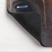 Pferdegesichts-Nahaufnahme Mousepad (Ecke)