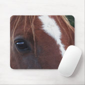 Pferdegesichts-Nahaufnahme Mousepad (Mit Mouse)