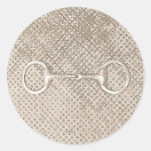 Pferdegespinst Runder Aufkleber (Vorderseite)