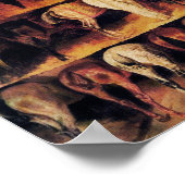 Pferdegestelle, braun poster (Ecke)