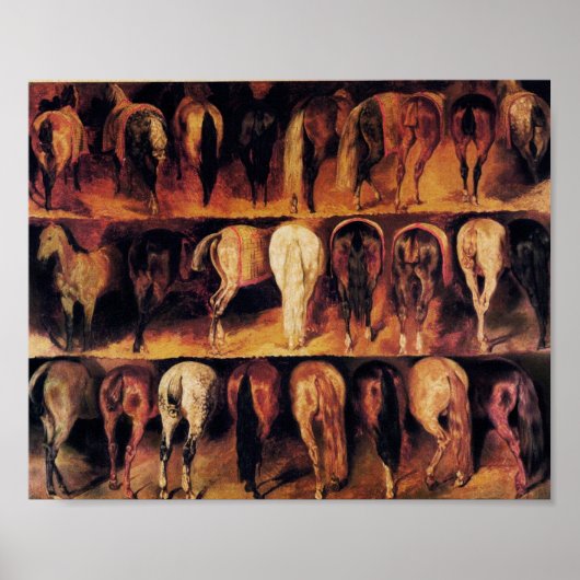 Pferdegestelle, braun poster (Vorne)