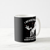 Pferdegewehrte Schwerkraft-Karos Kaffeetasse (VorderseiteRechts)