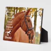 Pferdegeweih-Foto Fotoplatte (Seite)