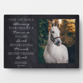 Pferdegeweih-Foto Fotoplatte (Vorderseite)