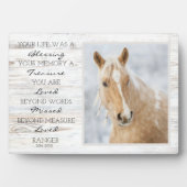 Pferdegeweih-Foto Fotoplatte (Vorderseite)