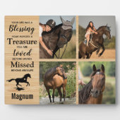 Pferdegeweih Foto Holzkörnchen Keepake Fotoplatte (Vorderseite)