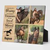 Pferdegeweih Foto Holzkörnchen Keepake Fotoplatte (Seite)