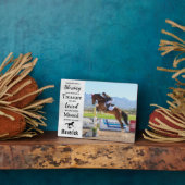 Pferdegeweih-Geschenk Beileid Zitat Pferd Verlust Fotoplatte (Seite)