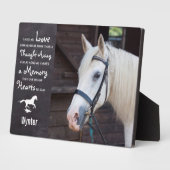 Pferdegeweih-Keepake - Beileid Pferd Foto Fotoplatte (Seite)