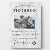 Pferdegeweihungsgeschenk - Foto Fotoplatte (Vorderseite)