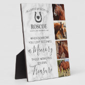 Pferdegeweihungsgeschenk - Foto Fotoplatte (Seite)