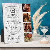 Pferdegeweihungsgeschenk - Foto Fotoplatte (Seite)