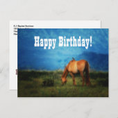 Pferdegewerbe oder Tierärztebüro der Gruppe Geburt Postkarte (Vorne/Hinten)