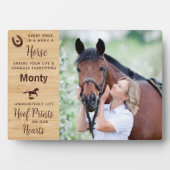 Pferdegewitter Fotoplatte (Vorderseite)