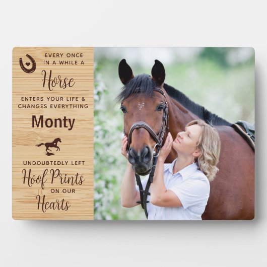 Pferdegewitter Fotoplatte (Vorderseite)