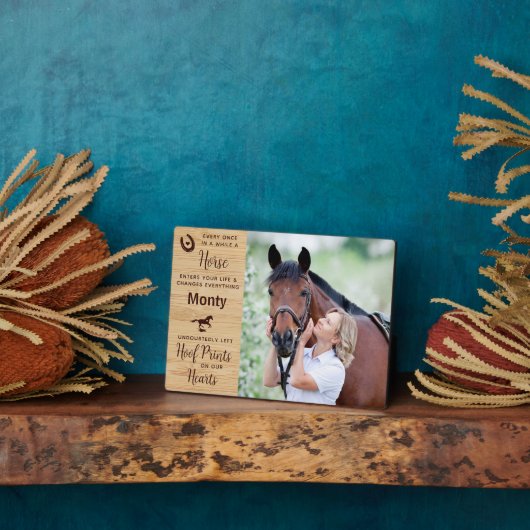 Pferdegewitter Fotoplatte (Seite)