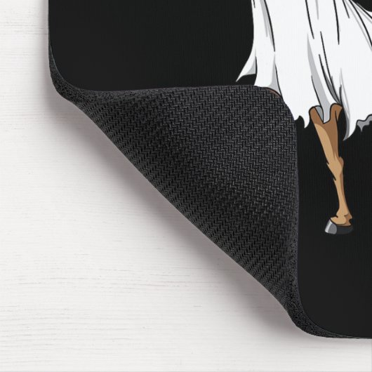 Pferdeghost Kostümspass Reitpferd Lover Hal Mousepad (Ecke)