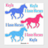 PferdeGirl Aufkleber (Blatt)