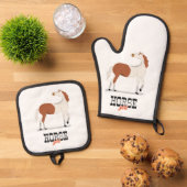 PferdeGirl Ofenhandschuh & Topflappen-Set (Oben Unten)