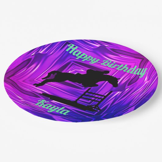 PferdeGirl Pappteller (Schrägansicht)