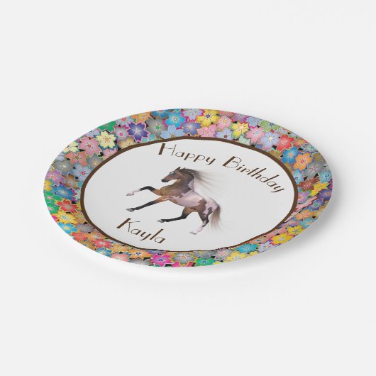 PferdeGirl Pappteller (Schrägansicht)