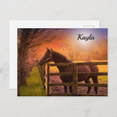 PferdeGirl Postkarte (Vorne/Hinten)