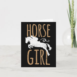 PferdeGirl Shirt Niedlich Reiten & Reiten; Pferd Karte
