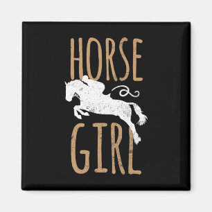 PferdeGirl Shirt Niedlich Reiten & Reiten; Pferd Magnet