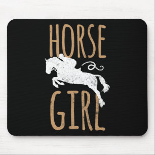 PferdeGirl Shirt Niedlich Reiten & Reiten; Pferd Mousepad
