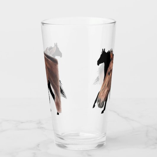 Pferdeglas-Schale Glas (Links)