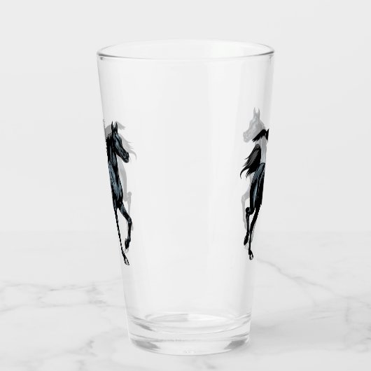 Pferdeglas-Schale Glas (Links)