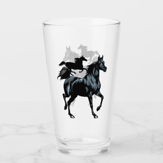 Pferdeglas-Schale Glas (Vorderseite)