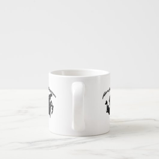 Pferdeglücke Espressotasse (Rückseite)