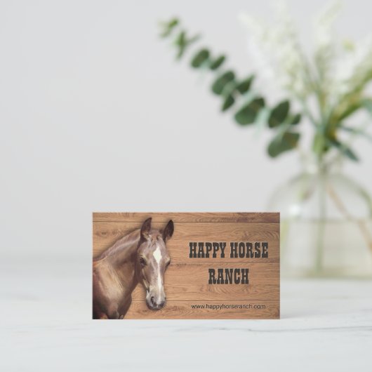 Pferdegruppe Visitenkarte (Stehend Vorderseite)