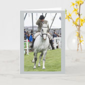 Pferdegruß-Karte Karte (Gelbe Blume)