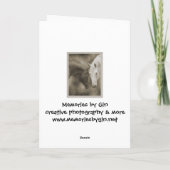 Pferdegrüße Karte (Rückseite)