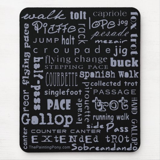 Pferdegüsse Mousepad (Vorne)