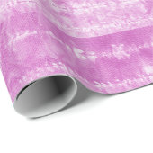 Pferdehaarfliesenstreifen Rosa Geschenkpapier (Rolleneckpunkt)