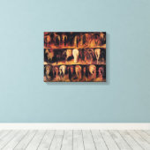 Pferdehaeuser Leinwanddruck (Insitu (Holzboden))