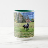 Pferdehahn-Foto auf einer BC Ranch Tasse (Zentrum)