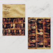 Pferdehälfte, Parchitongramm Visitenkarte (Vorne/Hinten)